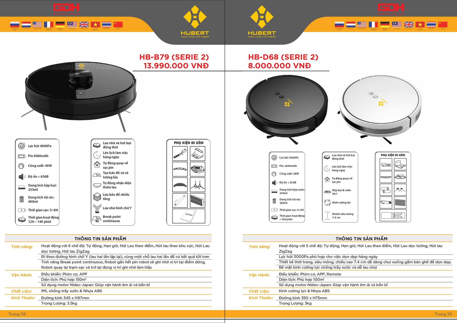 Máy hút bụi HUBERT Catalogue và Bảng giá mới nhất tại Bình Dương /Page 4